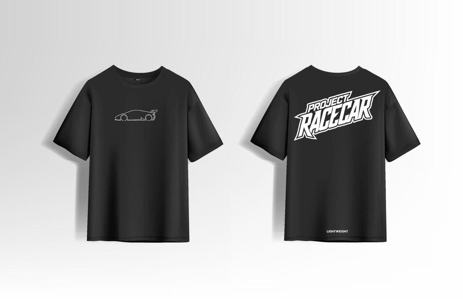 Black Lamborghini Evo 2 Outline Logo Tee – Project Racecar
