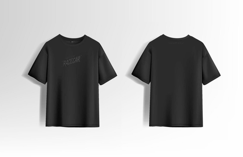 Black on Gray Logo Tee