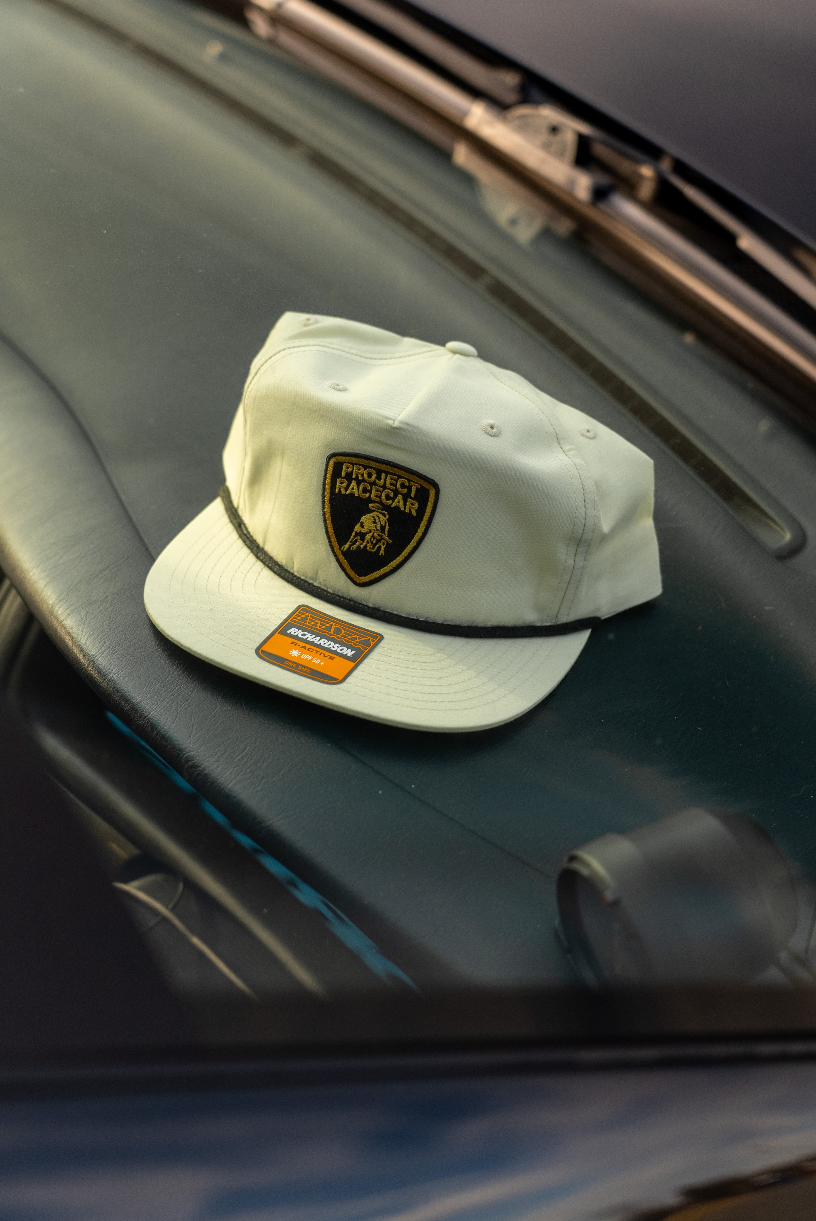 Tan Rope Snapback with Project Racecar Shield